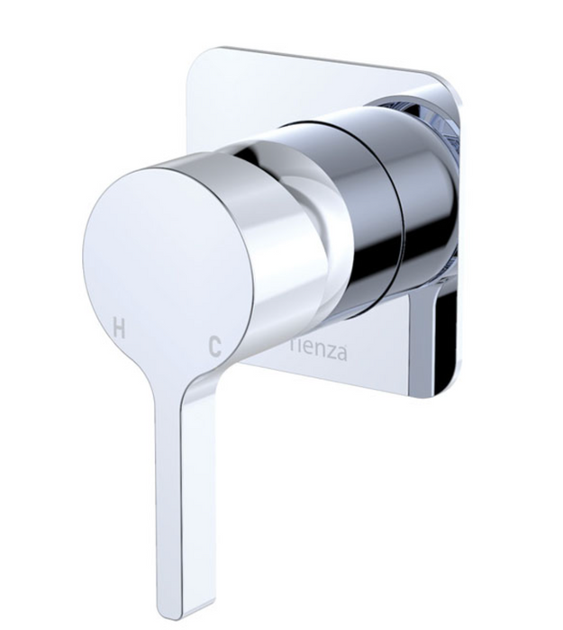 Fienza Sansa Square Wall Mixer - Chrome