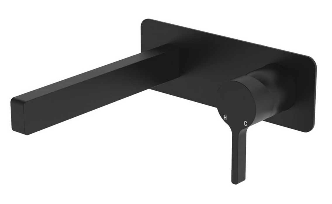 Fienza Sansa Wall Bath Set - Matte Black