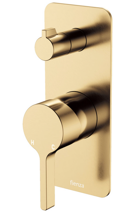 Fienza Sansa Square Wall Diverter Mixer - Urban Brass