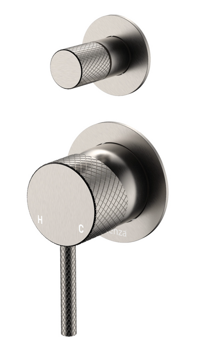 Fienza Axle Wall Diverter Mixer - Brushed Nickel
