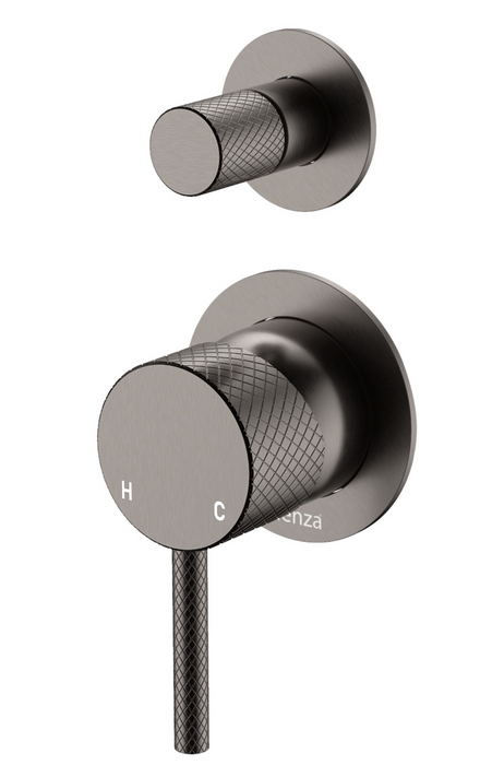 Fienza Axle Wall Diverter Mixer - Brushed Gunmetal