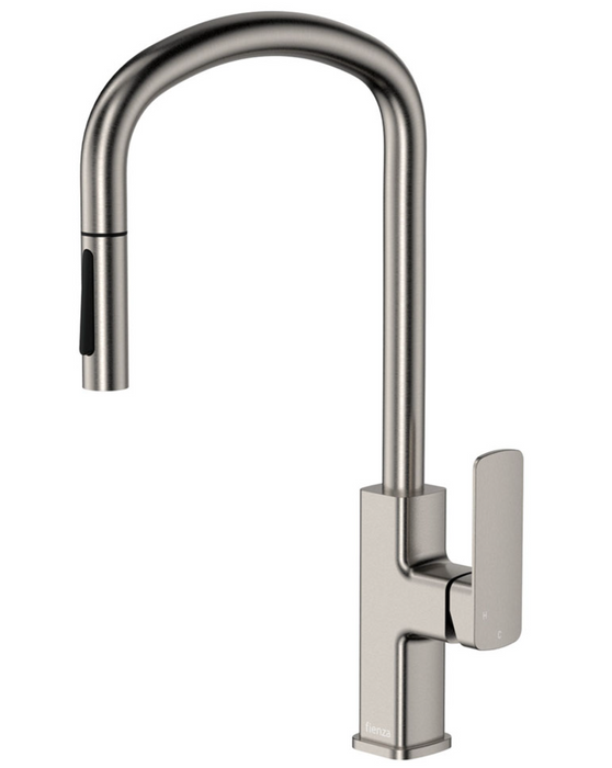 Fienza Tono Pull Out Sink Mixer - Brushed Nickel
