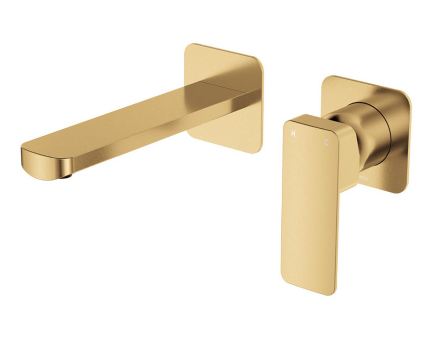 Fienza Tono Wall Basin/Bath Set - 160mm Outlet - Urban Brass