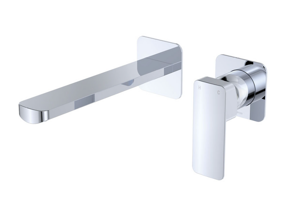 Fienza Tono Wall Basin/Bath Set - 200mm Outlet - Chrome