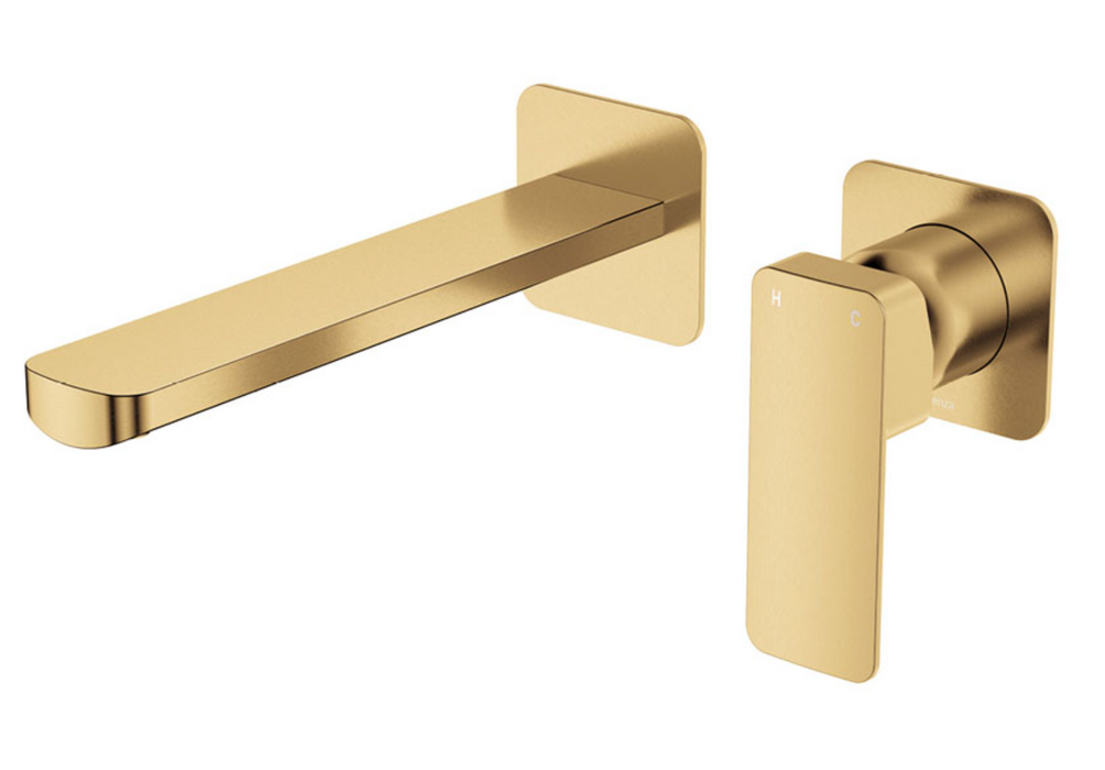 Fienza Tono Wall Basin/Bath Set - 200mm Outlet - Urban Brass