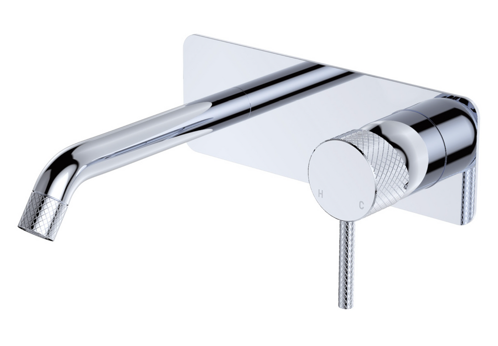 Fienza Axle Wall Basin/Bath Set With Back Plate - 160mm Outlet - Chrome