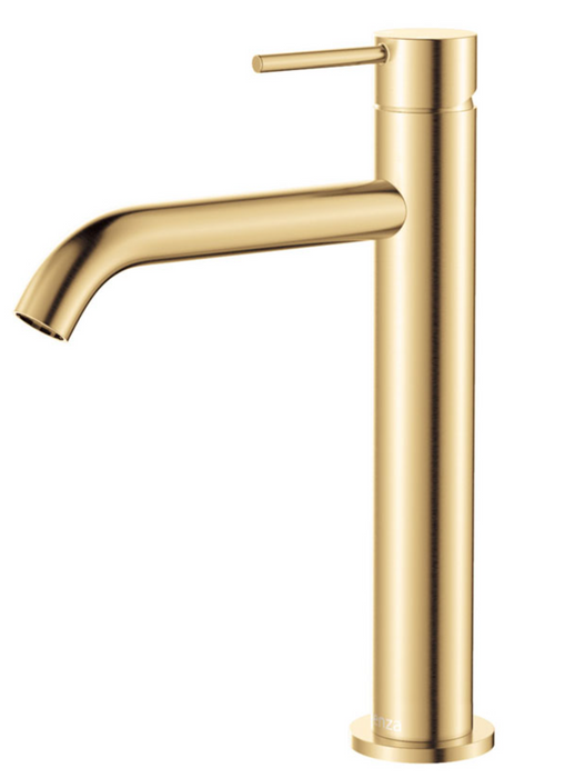 Fienza Kaya Medium Basin Mixer - Urban Brass
