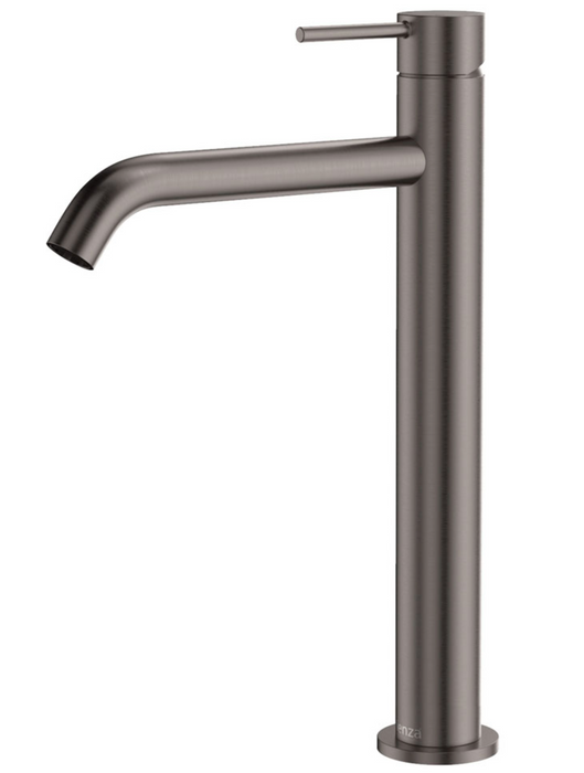 Fienza Kaya Tall Basin Mixer - Brushed Gunmetal