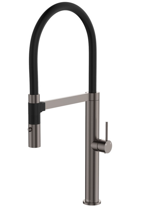 Fienza Kaya Pull Down Sink Mixer - Brushed Gunmetal