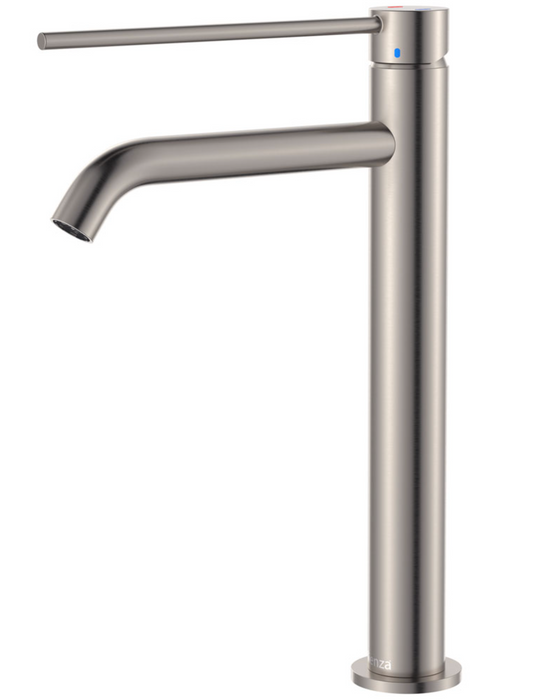 Fienza Kaya Care Tall Basin Mixer - Brushed Nickel