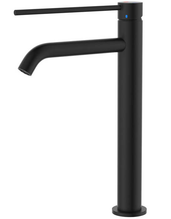Fienza Kaya Care Tall Basin Mixer - Matte Black