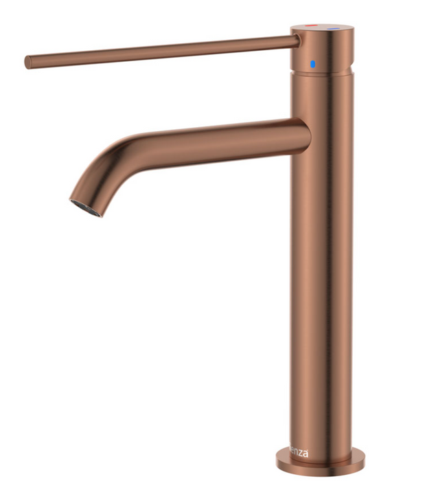 Fienza Kaya Care Medium Basin Mixer - Brushed Copper
