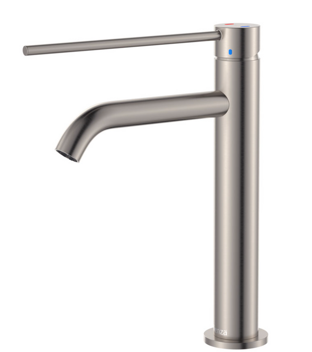 Fienza Kaya Care Medium Basin Mixer - Brushed Nickel