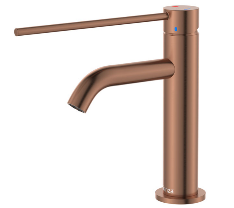 Fienza Kaya Care Basin Mixer - Brushed Copper