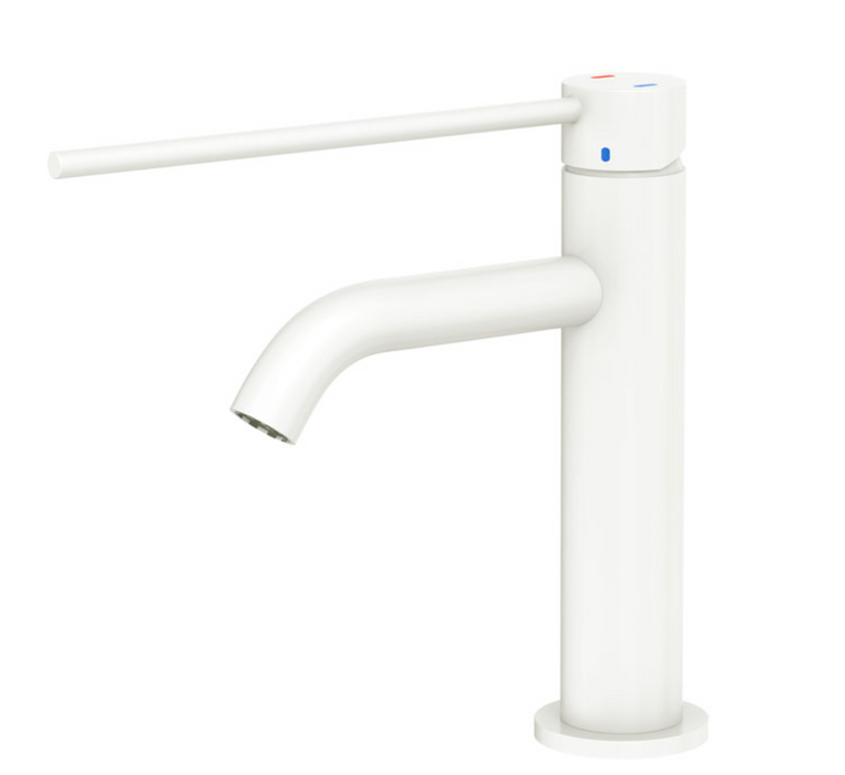 Fienza Kaya Care Basin Mixer - Matte White