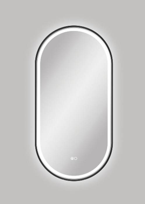 Fienza Empire LED Mirror 450mm x 900mm - Matte Black