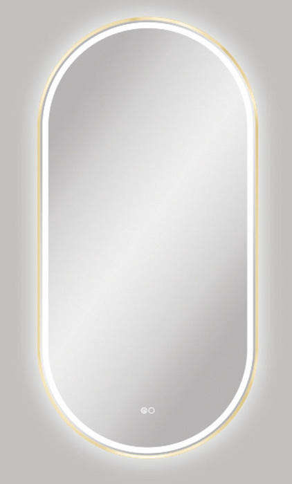 Fienza Empire LED Mirror 600mm x 1200mm - Urban Brass