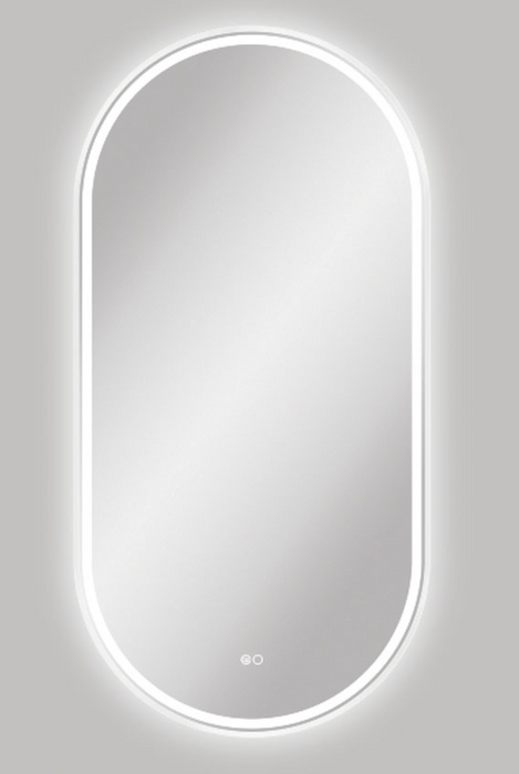 Fienza Empire LED Mirror 600mm x 1200mm - Matte White