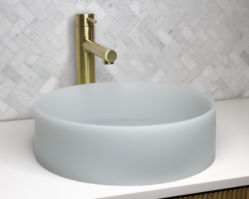 The Basin Lab Powder Coliseum Smokey Blue Resin Basin