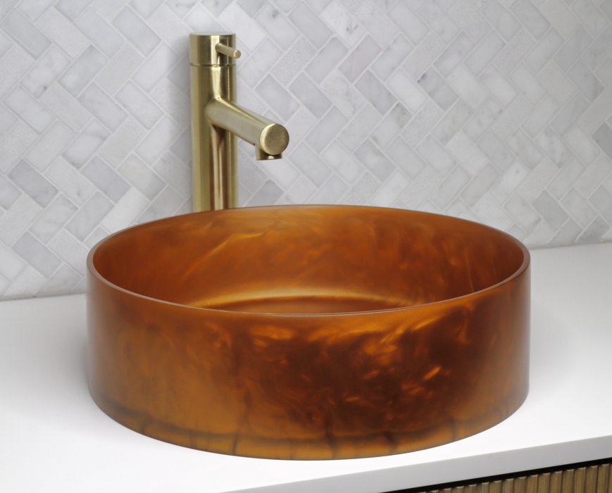 The Basin Lab Pearl Coliseum Copper Resin Basin
