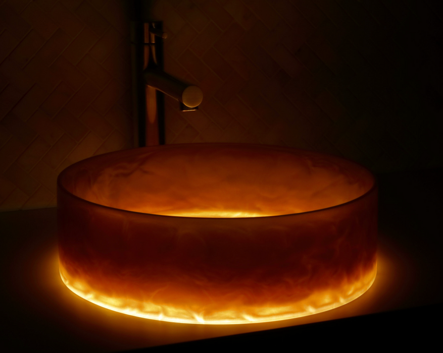 The Basin Lab Pearl Coliseum Copper Resin Basin