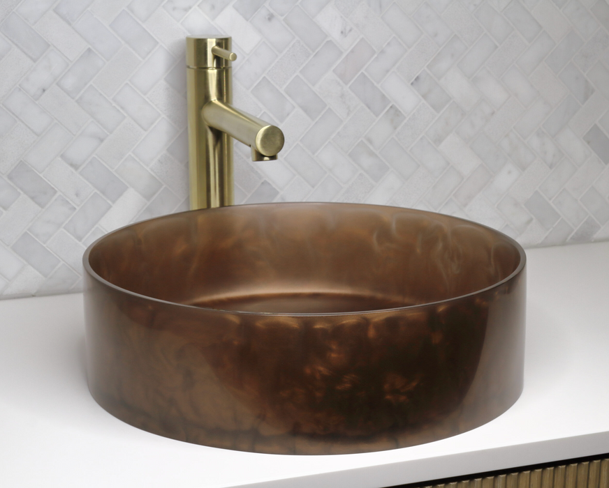 The Basin Lab Pearl Coliseum Cognac Resin Basin
