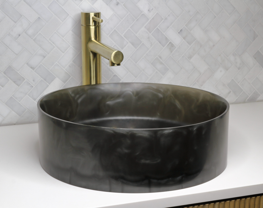 The Basin Lab Pearl Coliseum Onyx Double Resin Basin