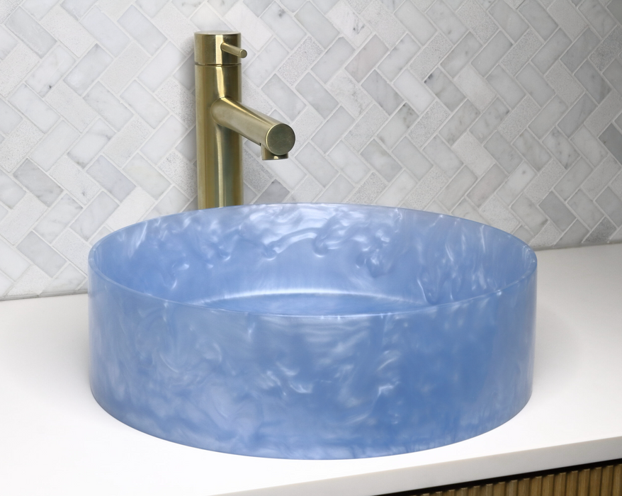 The Basin Lab Akoya Coliseum Tahiti Blue Resin Basin