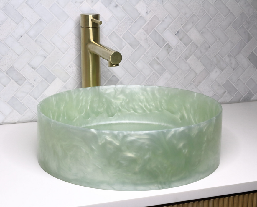 The Basin Lab Akoya Coliseum Seagrass Resin Basin