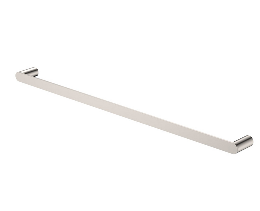 Fienza Empire Slim 800mm Single Towel Rail - Brushed Nickel