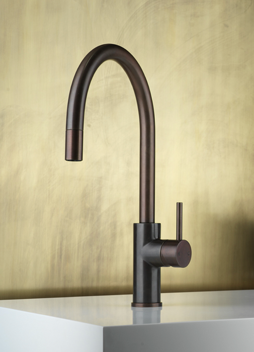 Faucet Strommen Pegasi M Curve Pull Out Sink Mixer - Antique Brass Medium