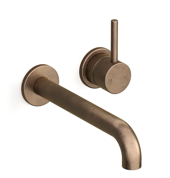 Faucet Strommen Pegasi M Basin Mixer Set - Antique Brass Light