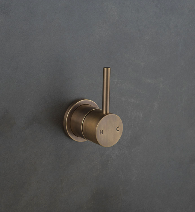 Faucet Strommen Pegasi 55 Wall Mixer - Antique Brass Light