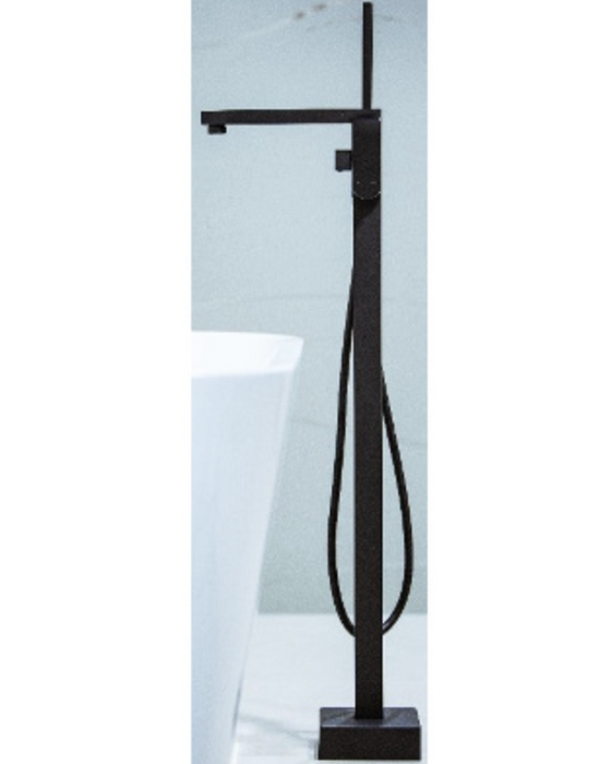 Millennium Zoya Bath Filler With Hand Shower - Matte Black