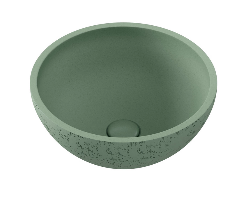 Fienza Alba Round Concrete Above Counter Basin - Sage