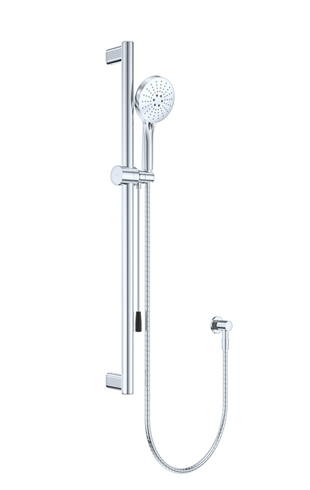 Fienza Care Rail Shower with Push/Pull Slider - Chrome