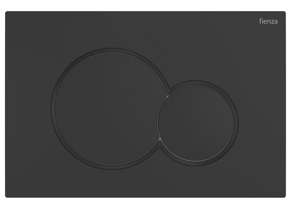 Fienza Sigma Round Button Flush Plate -Matte Black
