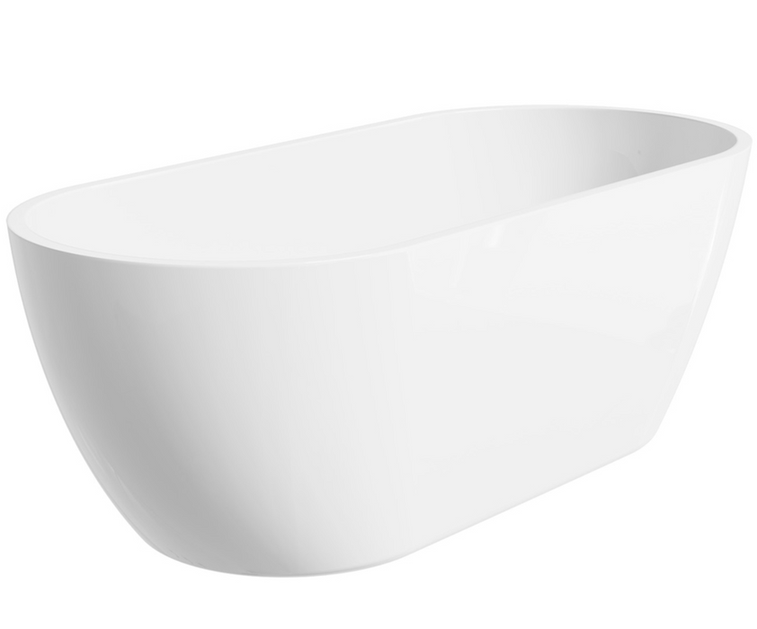 Fienza Koko Freestanding Acrylic Bath - Gloss White - 1680mm