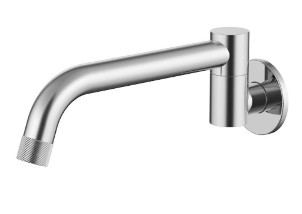 Millennium Cioso Swivel Knurled Bath Spout - Chrome