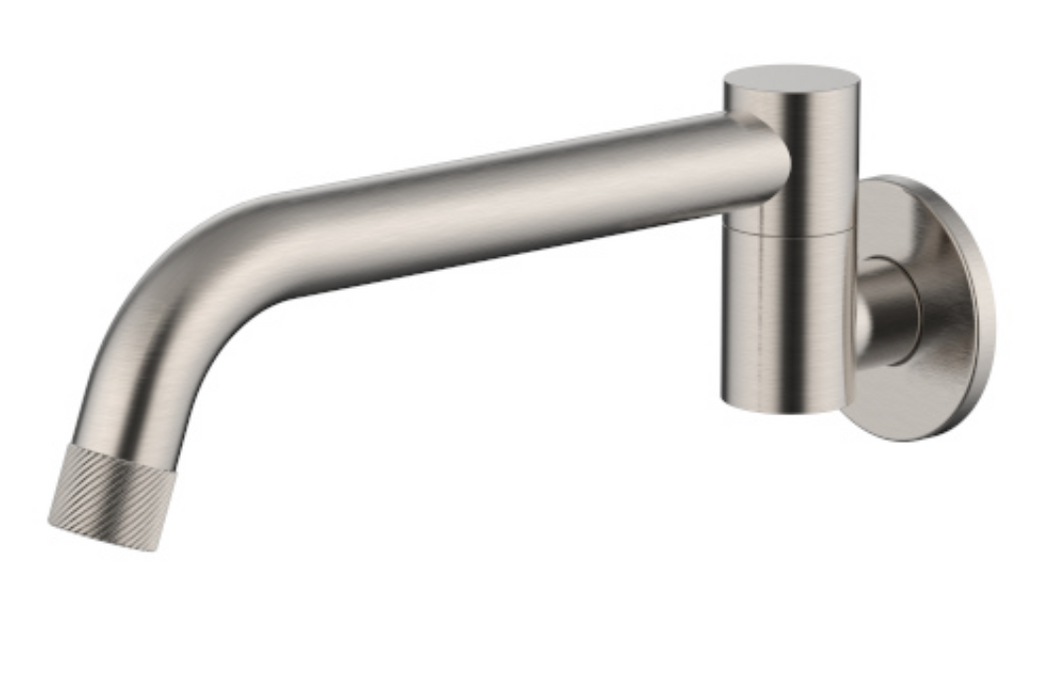 Millennium Cioso Swivel Knurled Bath Spout -Brushed Nickel