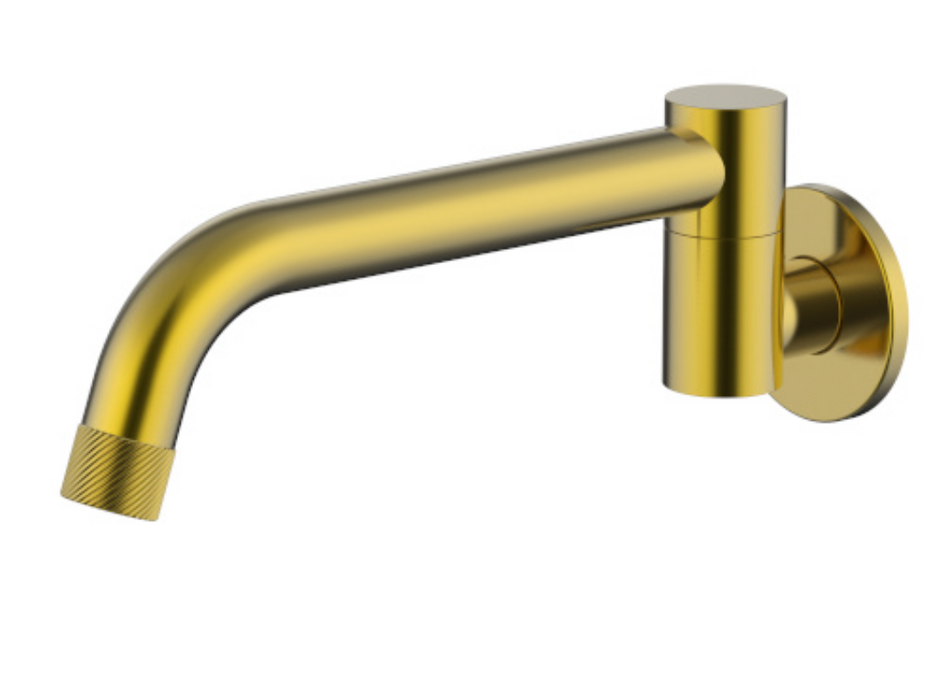 Millennium Cioso Swivel Knurled Bath Spout - Modern Brass
