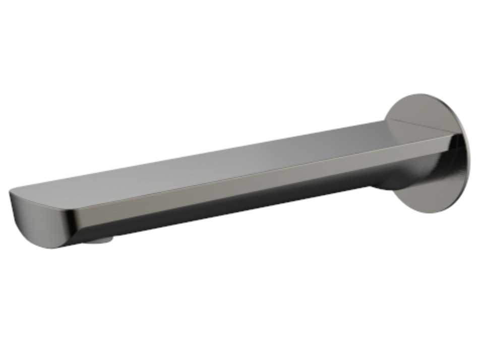 Millennium Akemi Wall Bath Outlet 180mm - Gunmetal