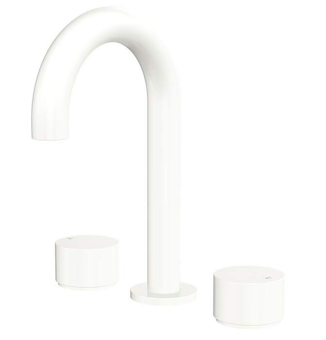 Fienza Kaya Basin Tap Set - Matte White