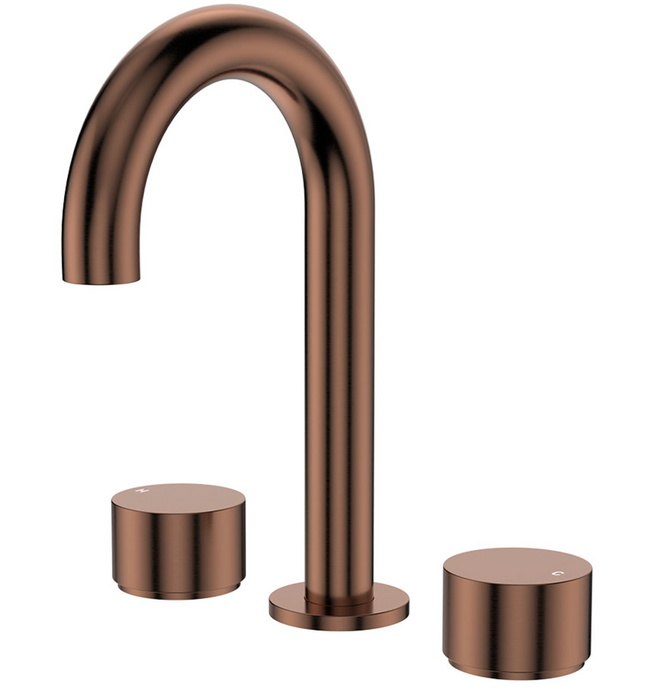 Fienza Kaya Basin Tap Set - Brushed Copper