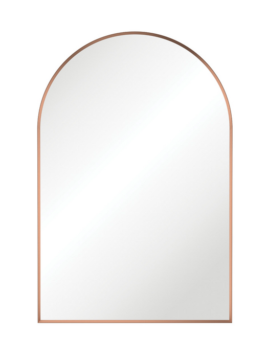 Fienza Arch Framed Mirror 600mm x 900mm - Brushed Copper