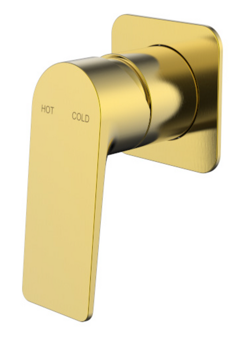 Millennium Jenex Wall Mixer - Modern Brass