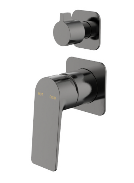 Millennium Jenex Diverter Wall Mixer - Gunmetal