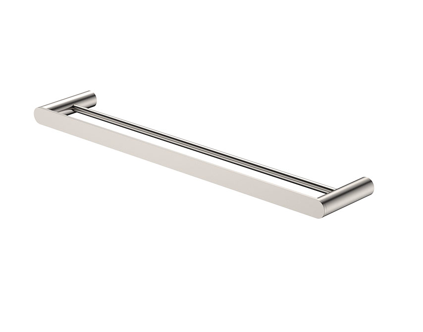 Fienza Empire Slim 600mm Double Towel Rail - Brushed Nickel