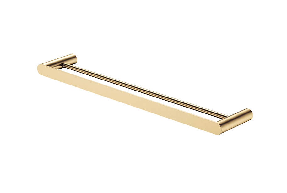 Fienza Empire Slim 600mm Double Towel Rail - Urban Brass