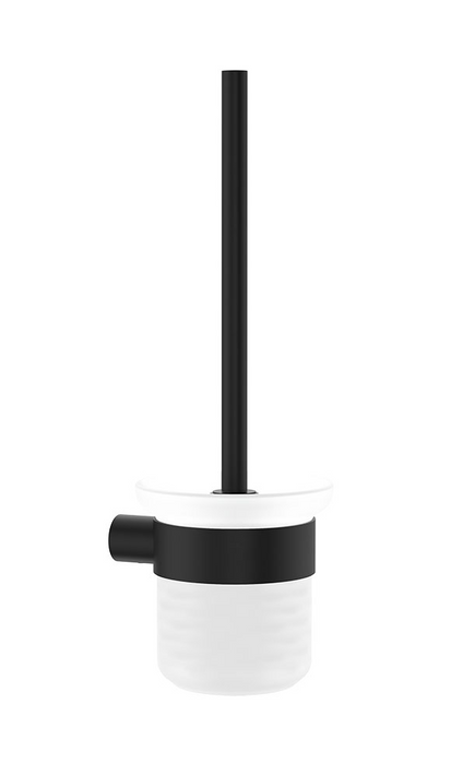 Fienza Empire Slim Toilet Brush & Holder - Matte Black